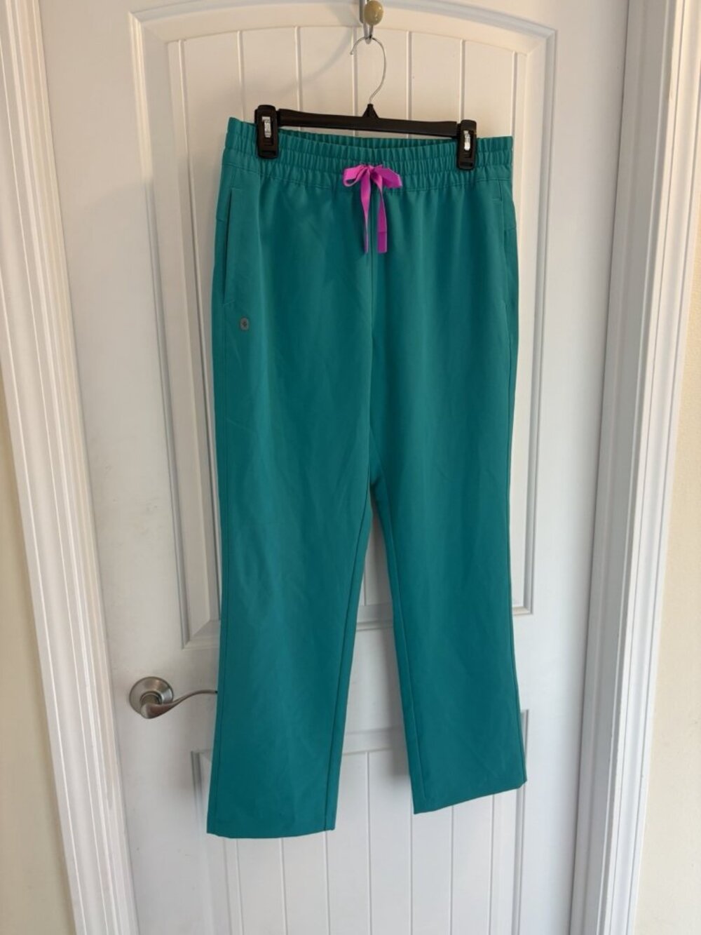 Figs MINA High Rise Wide Leg In Teal Size Medium 31” x 31” NWOT